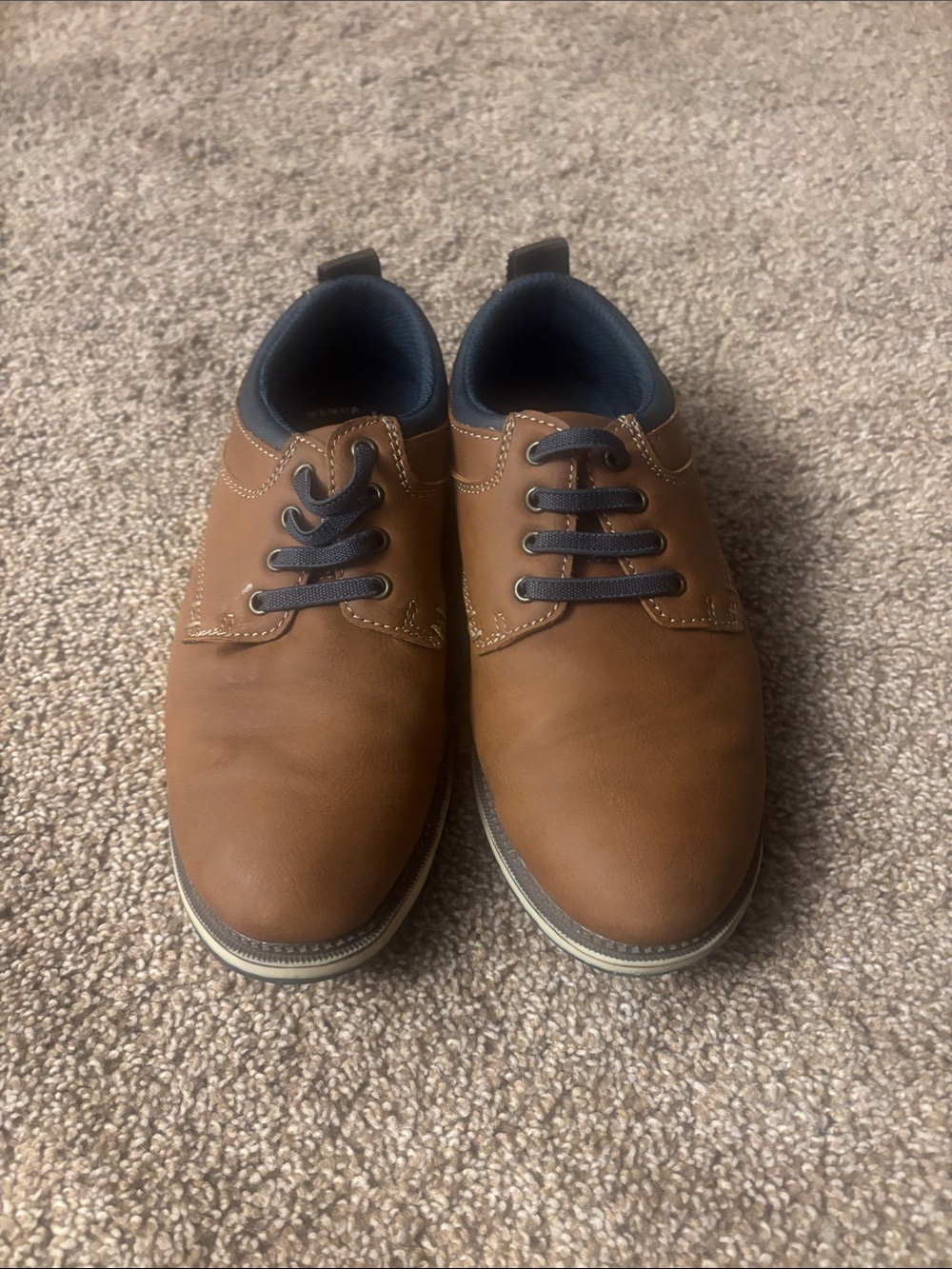 Kids Sonoma Tan Brown Casual Lace-Up Oxfords size 1